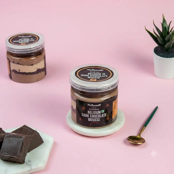 Eggless Belgium Dark Chocolate Mousse